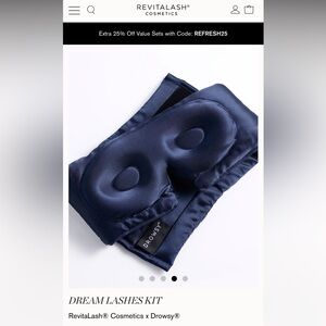 Drowsy Navy Blue Silk Sleep Mask